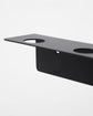 Bottle hanger with hooks, Brushed black finish