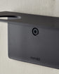Bottle hanger with hooks, Brushed black finish