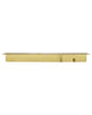 Bottle hanger with hooks, Brushed brass finish