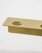 Bottle hanger with hooks, Brushed brass finish