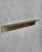 Bottle hanger with hooks, Brushed brass finish