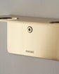 Bottle hanger with hooks, Brushed brass finish