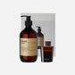 Gift box, northern dawn hand soap + dark wood candle, 490|60 ml|g