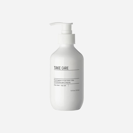 Flasche, MKwith pump & label, Weiß