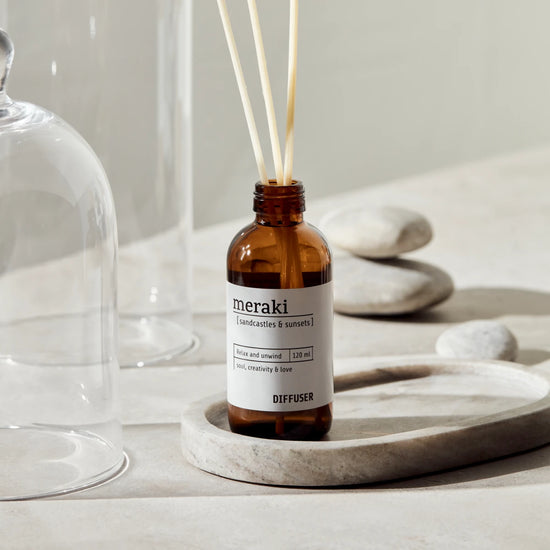 Diffuser w. 7 sticks, Sandcastles & Sunsets