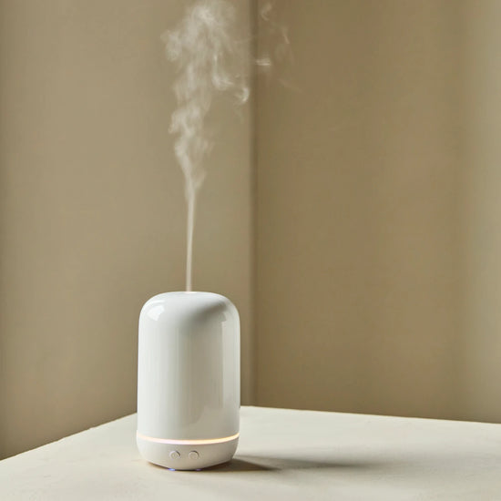 Diffuser til æteriske olier, MKVitalba, Ceramic, Hvid