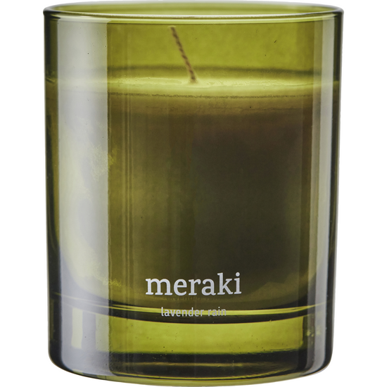 Scented candle, Lavender rain, Green