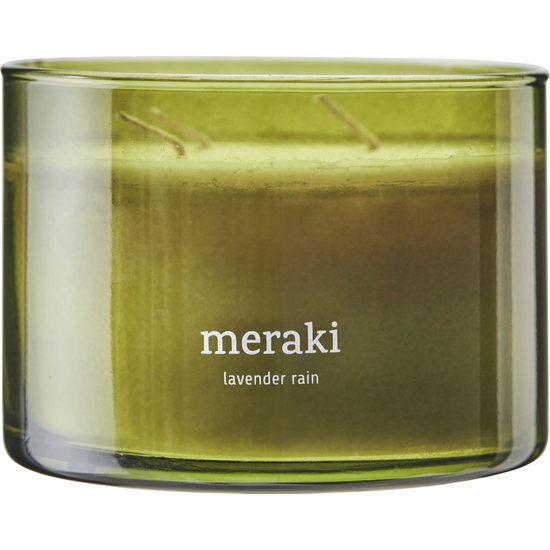 Scented candle, Lavender rain, Green