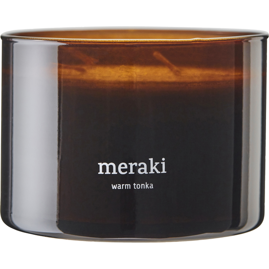 Scented candle, Warm tonka, Brown