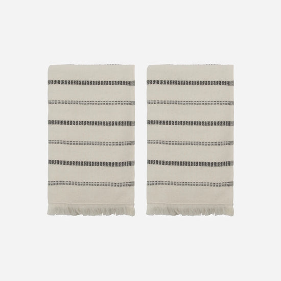 Towel, MKTrue, Off-white;Black