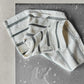 Wash cloth, MKTrue, Off-white;Black