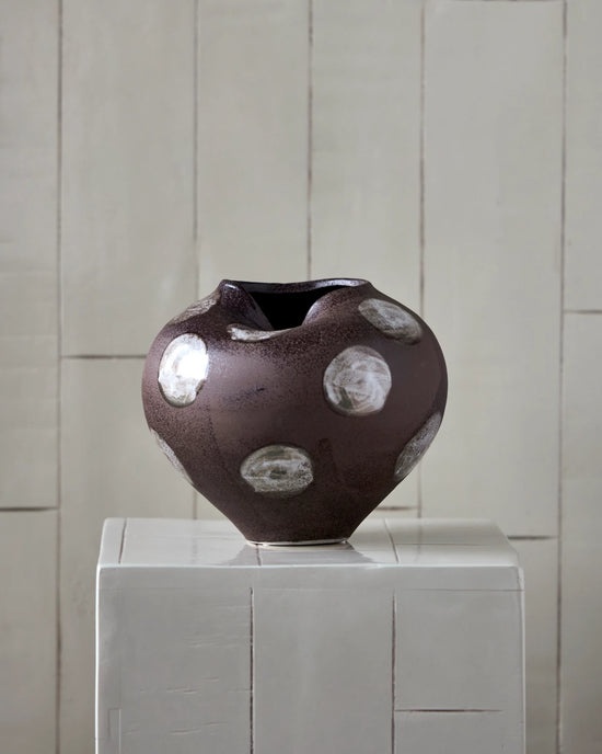 Vase, HDExpo, Brown, Off-white
