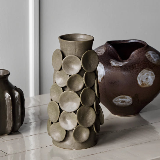 Vase, HDDot, Khaki