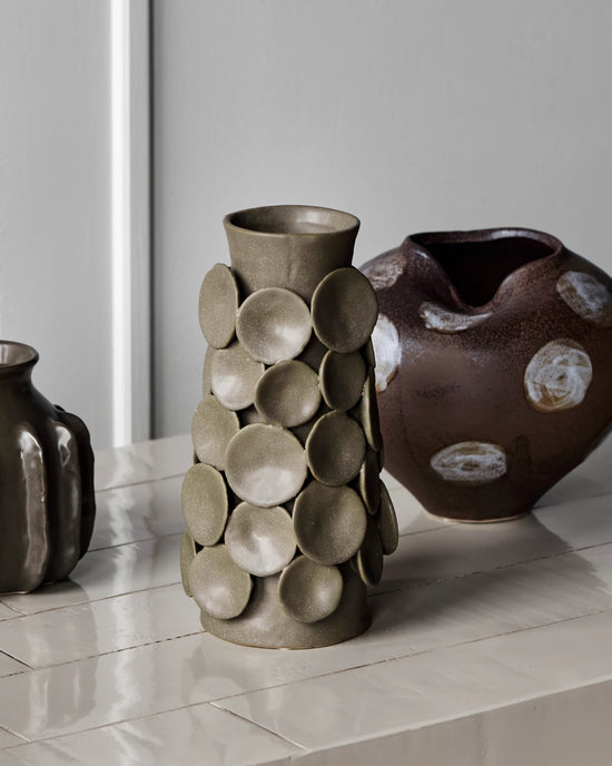 Vase, HDDot, Khaki