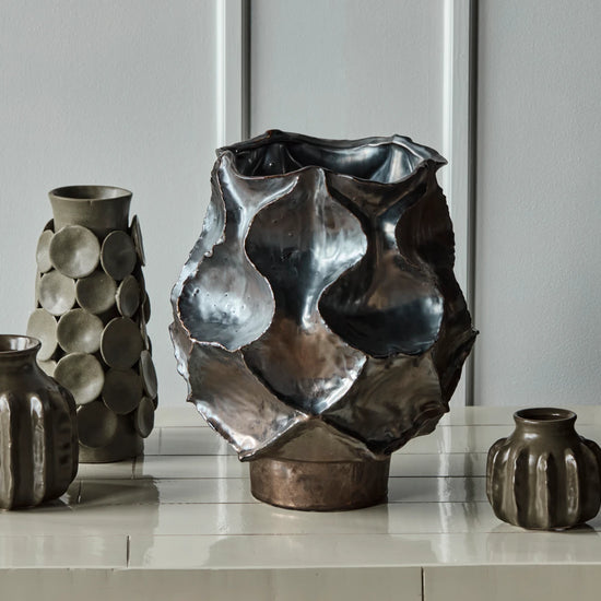 Vase, HDWaves, Antik metallisk