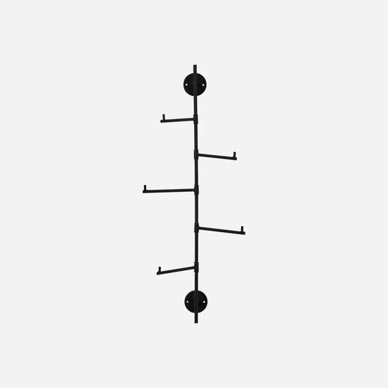 Coat rack, HDFlex, Black