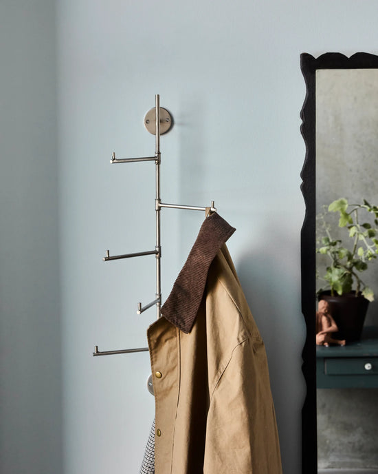Coat rack, HDFlex, Silver finish