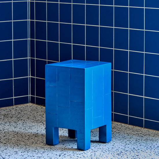 Beistelltisch, HDBrick, Blau