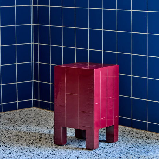 Beistelltisch, HDBrick, Rot