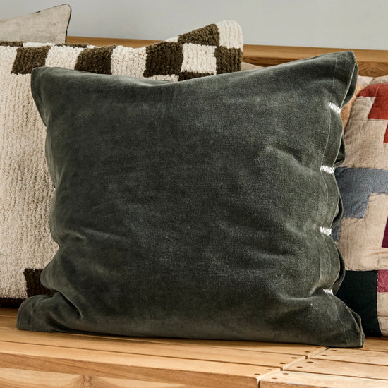 Cushion cover, HDVelvet, Green