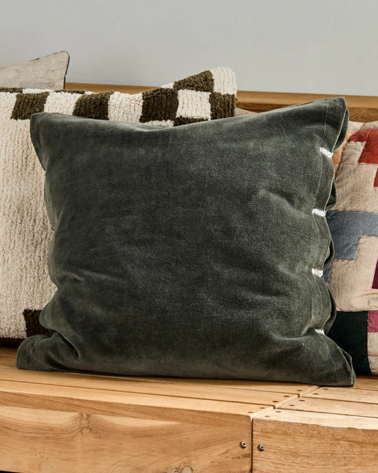 Cushion cover, HDVelvet, Green