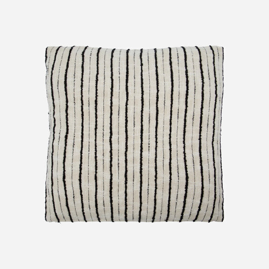 Cushion cover, HDLines, Black, Off-white