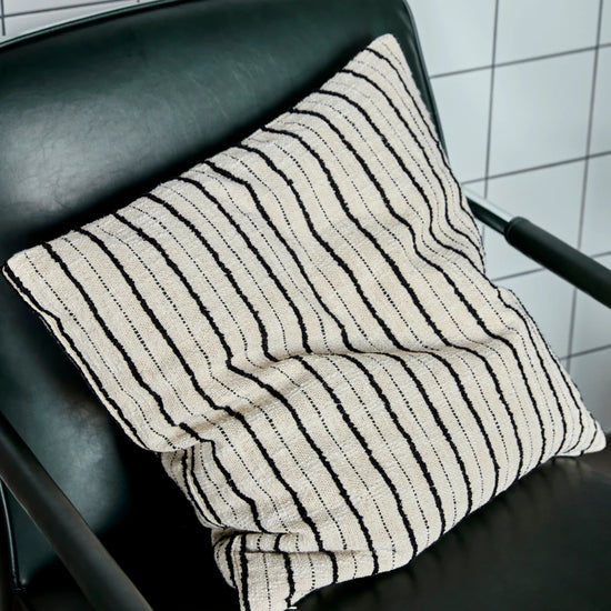 Kissenbezug, HDLines, Schwarz;Off-White