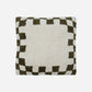 Cushion cover, HDChess, Green, Off-white