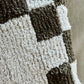 Cushion cover, HDChess, Green, Off-white