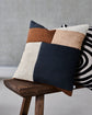Cushion cover, HDPatch, Black, Sand, Brown