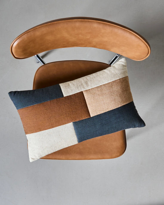 Cushion cover, HDPatch, Black, Sand, Brown