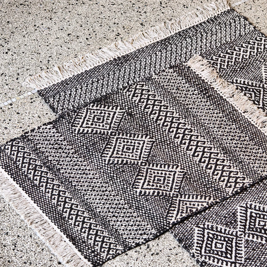 Tæppe, HDEthnic, Sort;Natural