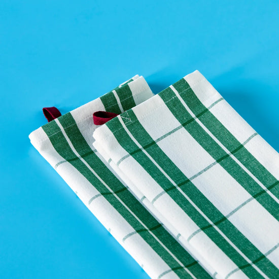 Tea towels, NVChef, Green, White