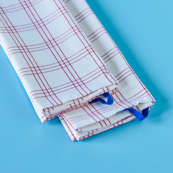 Tea towels, NVChef, Red, White