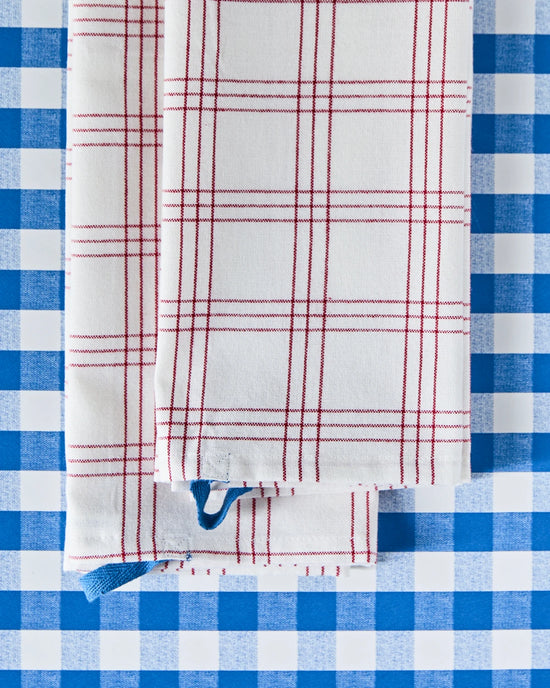 Tea towels, NVChef, Red, White