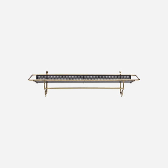 Shelf, HDWally, Antique brass finish, Black