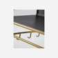 Shelf, HDWally, Antique brass finish, Black