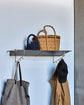 Shelf, HDWally, Antique brass finish, Black