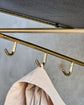 Shelf, HDWally, Antique brass finish, Black