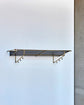 Shelf, HDWally, Antique brass finish, Black