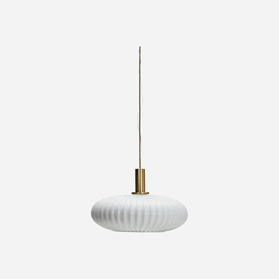 Lampe, HDFort, Antikes Messing-Finish;Off-White