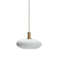 Lamp, HDFort, Antique brass finish, Off-white