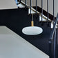 Lampe, HDFort, Antikes Messing-Finish;Off-White
