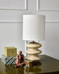 Bordlampe, HDStep, L, Råhvid