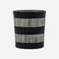 Tealight holder, HDStripe, Black;Off-white