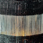 Tealight holder, HDStripe, Black, Off-white