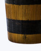 Teelichthalter, HDStripe, Braun;Schwarz