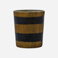 Tealight holder, HDStripe, Brown;Black