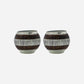 Tealight holder, HDStripe, Silver finish;Brown