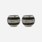 Tealight holder, HDStripe, Silver finish, Brown